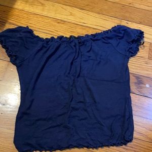 Blue off the shoulder top!